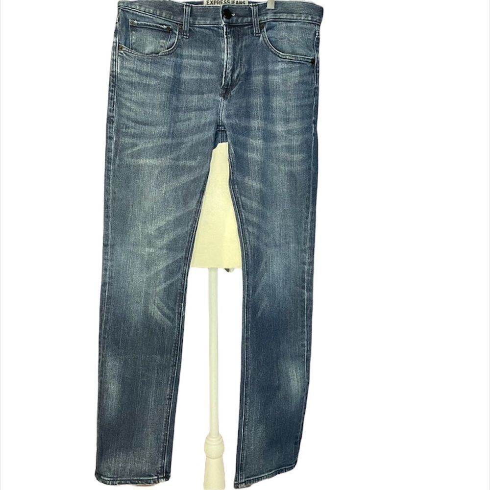 ✨HP✨Express Slim Fit Rocco Slim Leg Jeans✨ - Picture 4 of 8